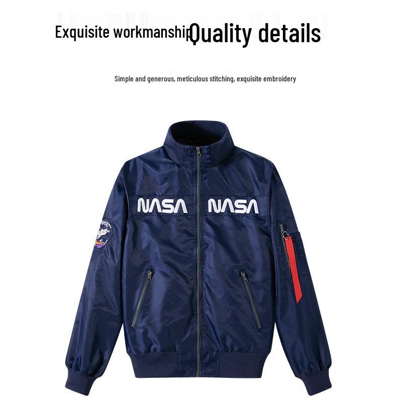 2022 NASA Herren Baseball Fliegerjacke - Frühling/Herbst Oberbekleidung