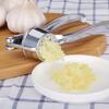 1 Stück Edelstahl Knoblauchpresse Ingwerzerkleinerer Robuster Manueller Handheld-Zerkleinerer Tägliches Kochen Knoblauchpresse, Ingwerreibe