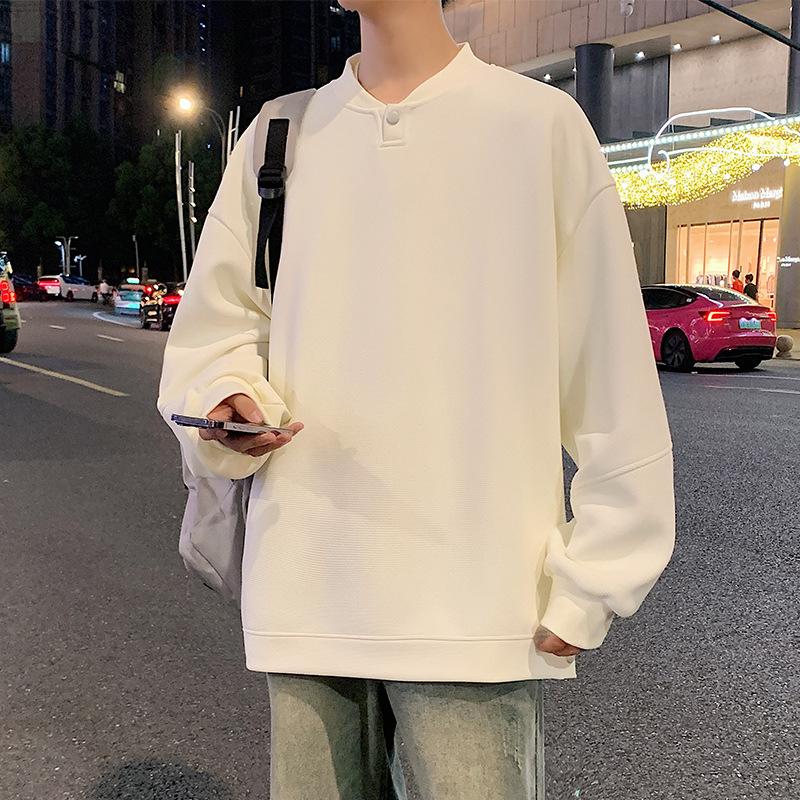 

Свитер мужской весенний подростковый круглый вырез куртка американский тяжелый дизайн Sense с длинными рукавами 3XL