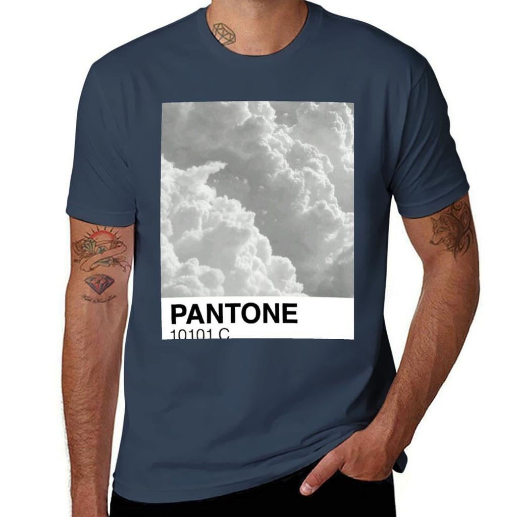 Cloud Pantone Tshirt Novelty Print Casual Tee Shirt
