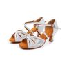 New Middle Heel Tango Salsa Latin Dance Shoes for Adult Women Soft Sole Wedding Party Ballroom Dancing Shoes Heeled 5cm