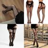 Nylon Mesh Stockings For Women With Hollow Pattern Summer Thigh Highs