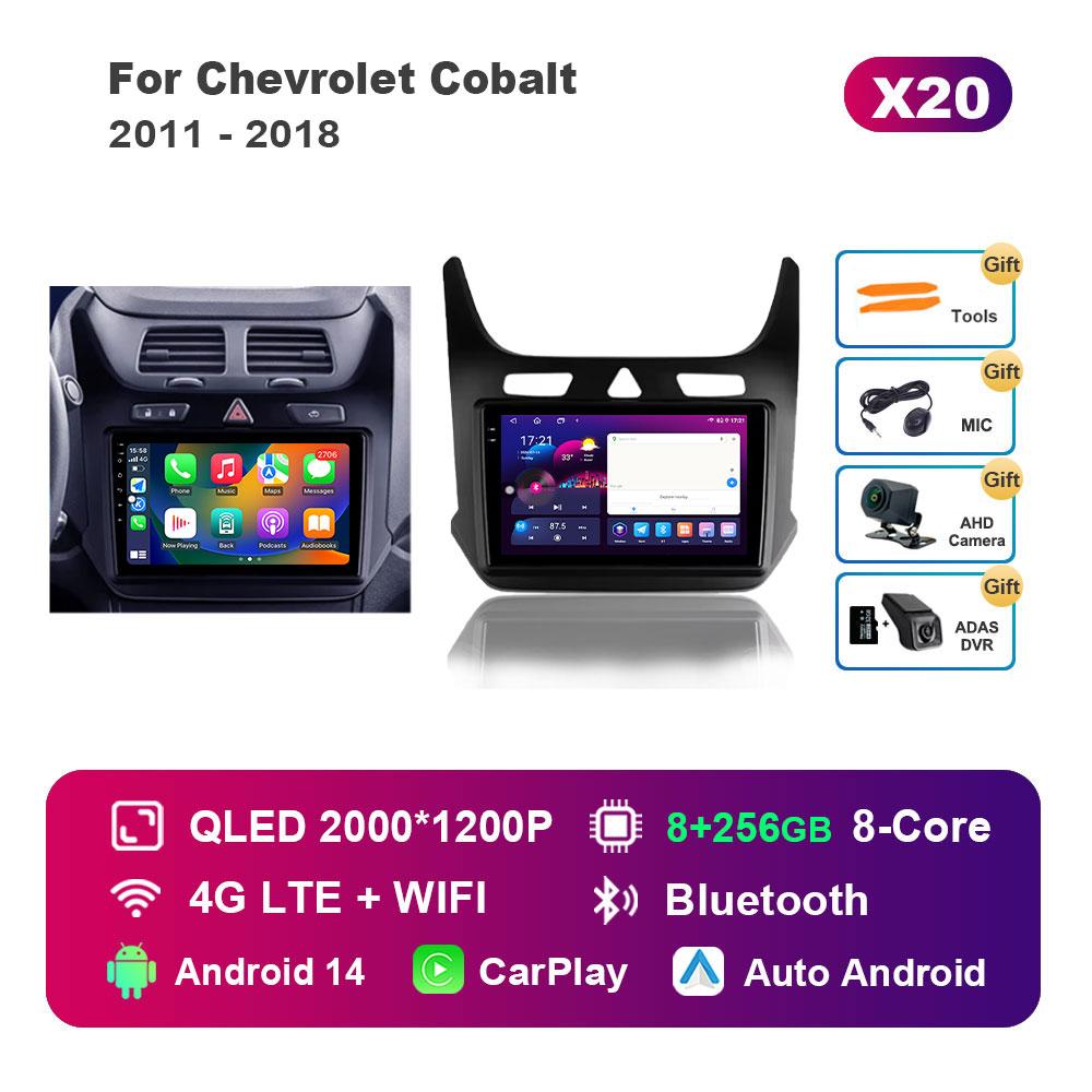 Android 14 System Car Radio Multimedia Player for Chevrolet Cobalt 2011 - 2018 GPS Navigation BT WiFi IPS Screen Auto Tools