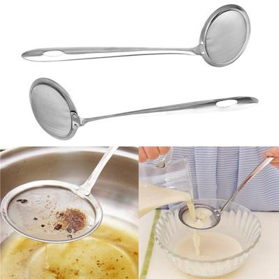High Quality Unique Creative Fine Mesh Skimmer Strainer Ladle Stainless Steel New Kitchen Tools