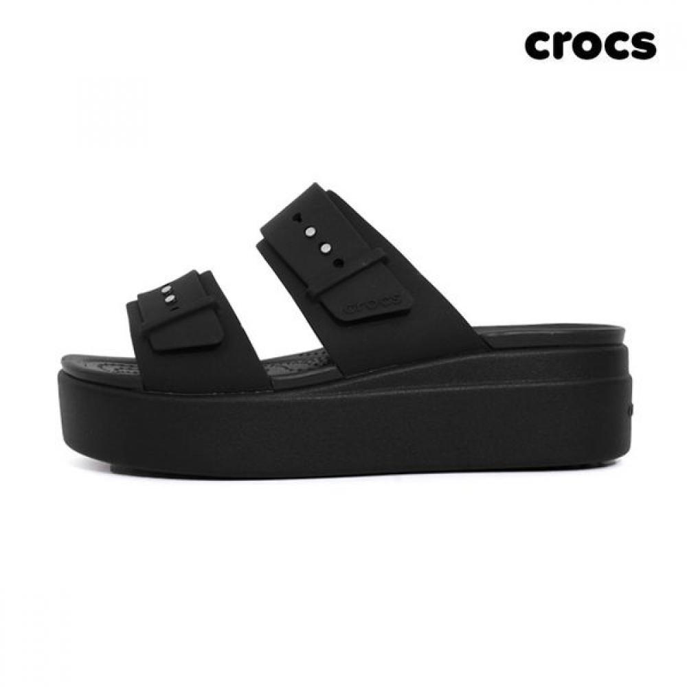 

Crocs Brooklyn Buckle Low Wedge Sandal Slipper 207431 001 W9 (260)