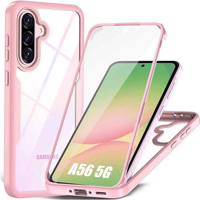 Coque de protection - BOOLING - Samsung Galaxy A56 5G - Protection intégrale - Antichoc - Rose