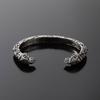 Exquisite Viking Odin Crow Head Open Bracelet Punk Hip Hop Party Scandinavian Mythology Accessories Retro Jewelry