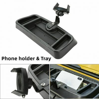 Dash Mount Phone Holder Tray Kit for Jeep Wrangler TJ 1997-2006 360° Rotion