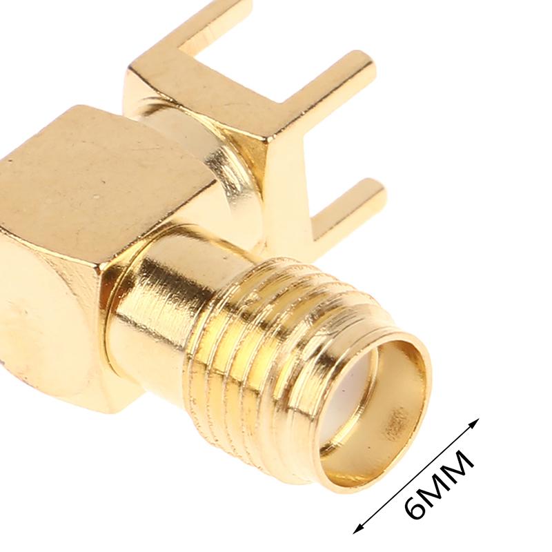 Inovativní 2ks RF měděný konektor zástrčka zásuvka SMA samice jack samec zástrčka adaptér pájecí okraj PCB přímá pravoúhlá montáž