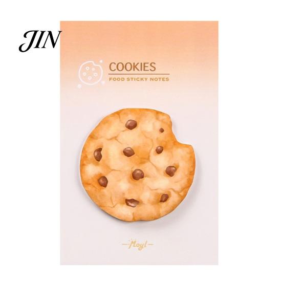 Fun Office Supplies Stick Note Pads, Funny Toast Bread Cookie Cheese Design Cute Notepad, 30 No Residue Notes Sheets/Pad Self Memo Pad for Home