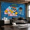 Dexter 's laboratory Wall Tapestry Aesthetic Wall Hanging Printed Fabric Blanket Decorative Tapestries for Bedroom Living Room Home Decor