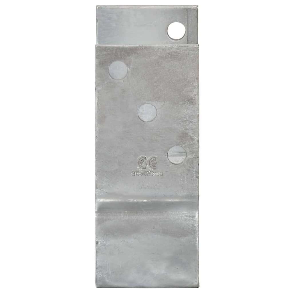 Vidaxl Post Anchors, 6 Pcs, Silver, 14 X 6 X 15 Cm, Steel