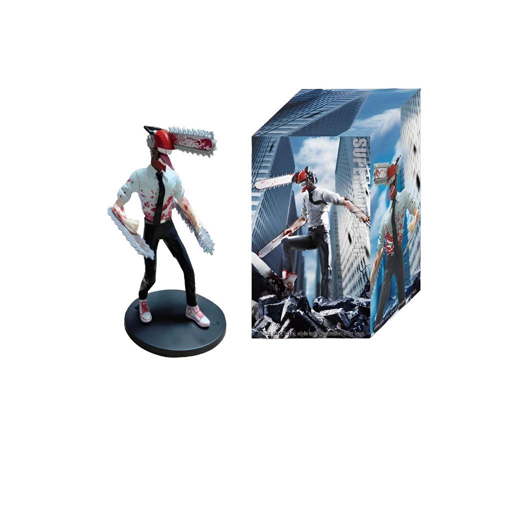 Wspaniała Figurka Zabawka Denji Chainsaw Man 18cm