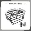 Rear Bike Basket Elegant Biking Rack Basket Bicycle Basket Bicycle Cargo Rack for Daily Commutes Mountain Bikes Hiking Shopping
