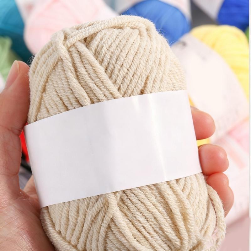 Multicolor Acrylic Crochet Thread 4 Strands Craft Yarn For Handmade Clothing And Home Decoration