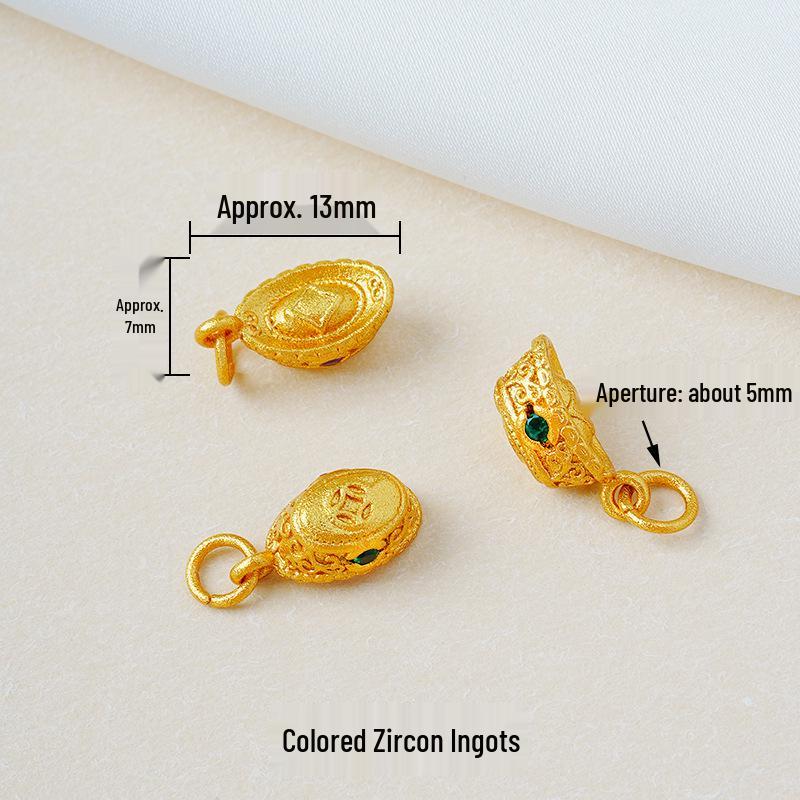 Year of the Horse Sand Gold Non-Fading Drip Oil Beaded DIY Bracelet and Jewelry Accessories.