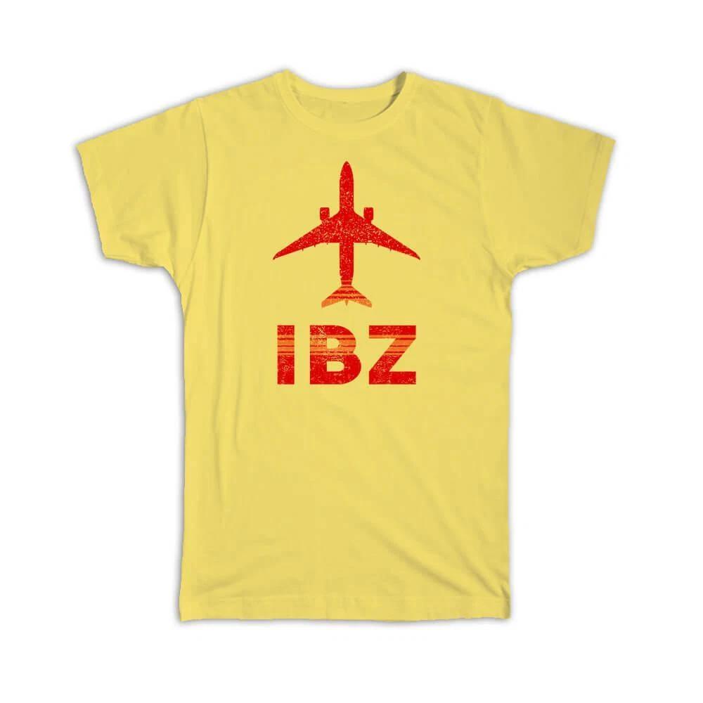 Gift T-Shirt : Spain Aeroport D Eivissa Ibiza IBZ Travel Airline Pilot AIRPORT S