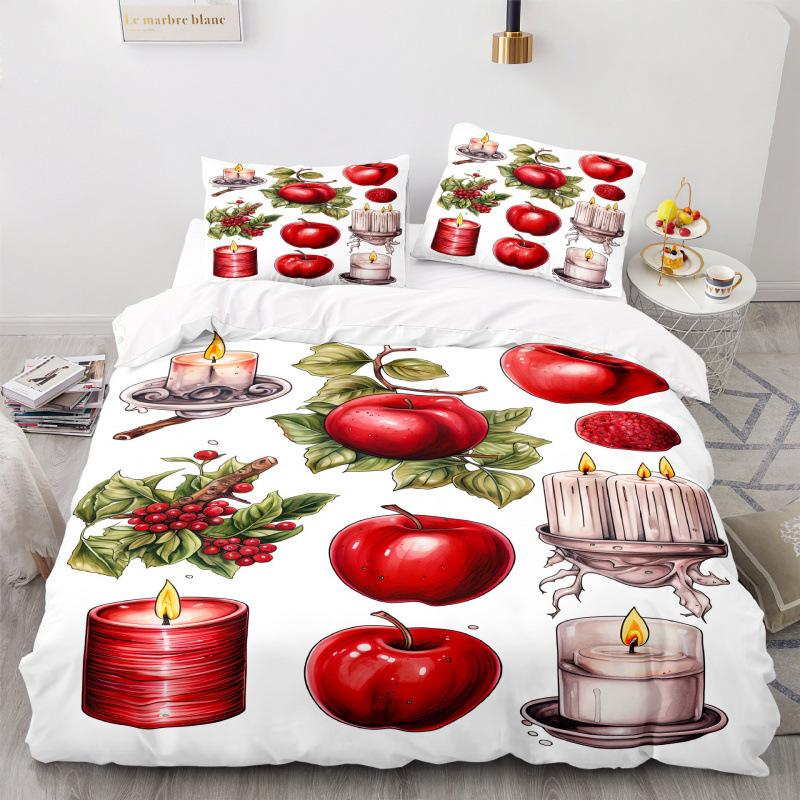 

3D Digital Printing Three-Piece Bedding Four-Piece Set -17 GER-90*190
