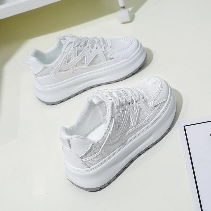 Женские летние повседневные кроссовки на платформе — фото 6