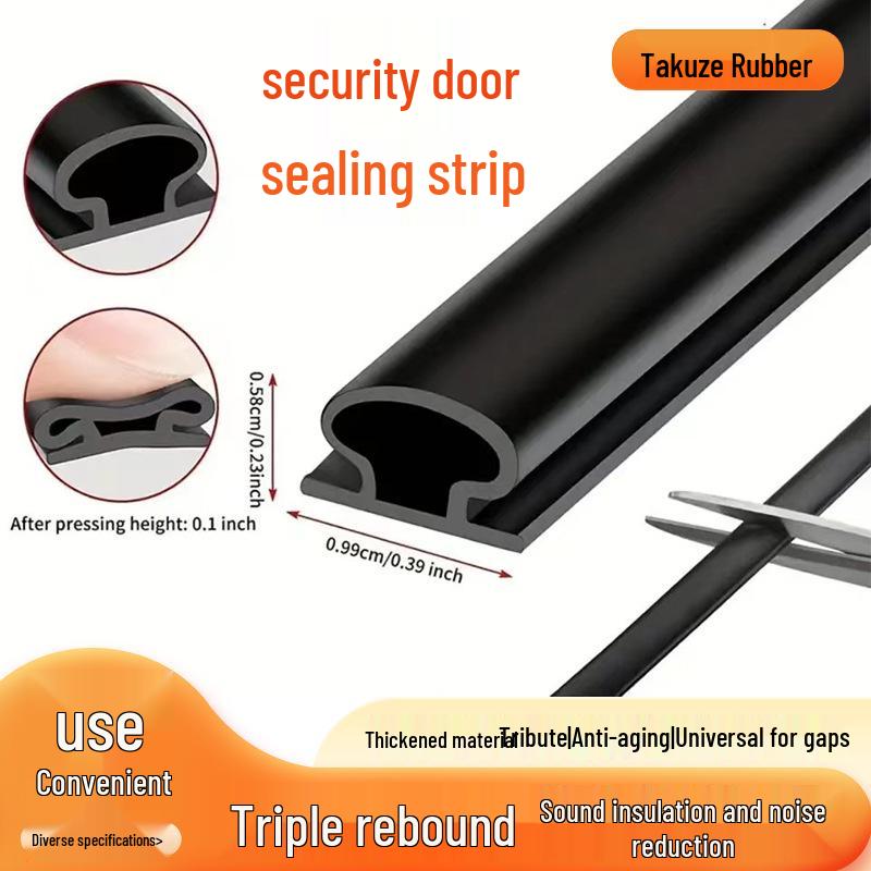 Selbstklebende I-förmige Holztürdichtungsleiste: Schallundurchlässig, Antikollision, Winddicht, Warm.