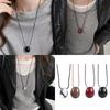 Fashionable Long Wax Cord Necklace Modern Long Necklace Charm With Bead Pendant Great For Travel And Social Events