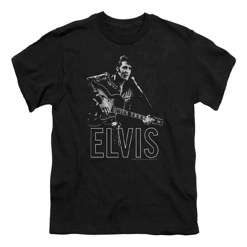 Camiseta Juvenil De Elvis Presley 1968 S разноцветный