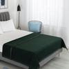 Thick Dark Green Portable Cotton Blanket