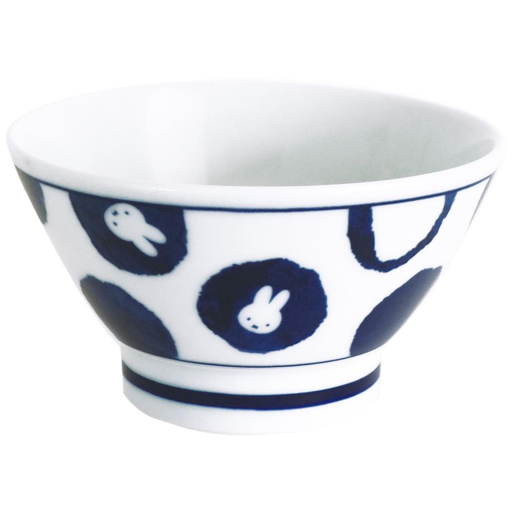 Dick Bruna Hasami ware rice microwave and dishwasher miscellaneous polka character miscellaneous made in 219125 "Miffy" bowl, approx. 12cm, safe,