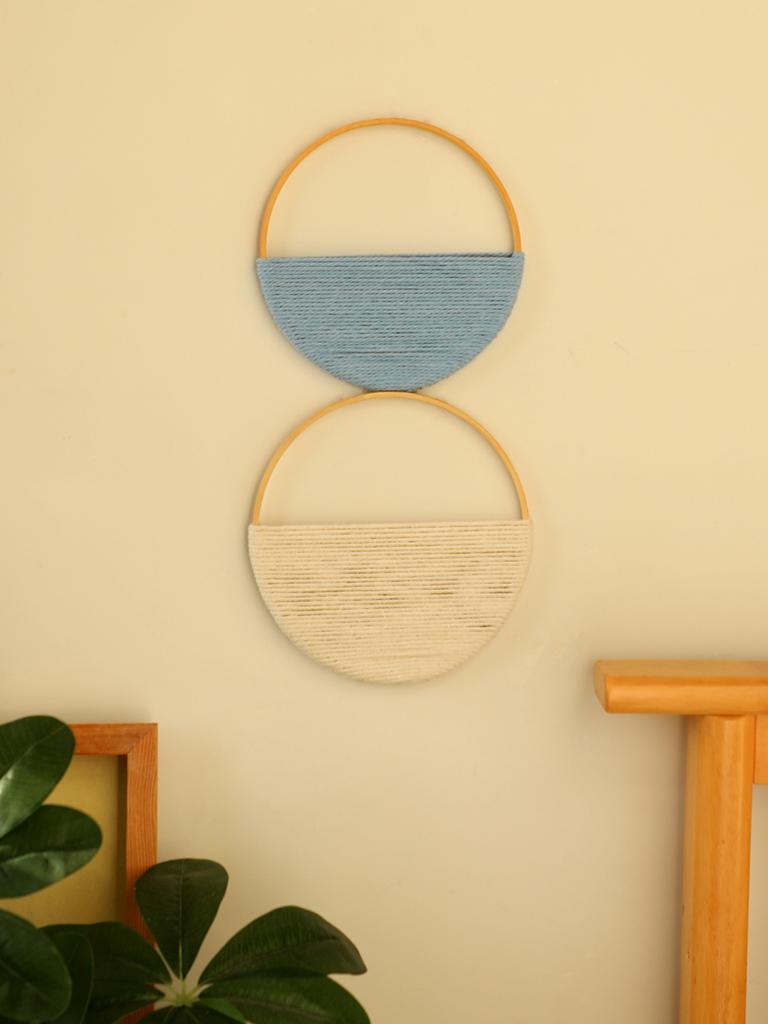 2 Pcs Multi-color Hand Woven Art Wall Hanging Nordic Fashion Decor Boho Modern Home Decoration Wall Decor Study Decorations Gift