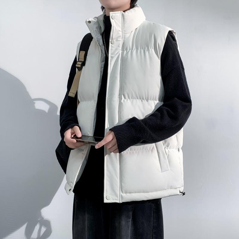 Large size vest, winter loose padded jacket, couple style thickened warm vest jacket