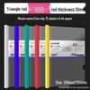 A4 Thickened Transparent Lever Arch File Folder - Multilayer Document Holder for Test Papers
