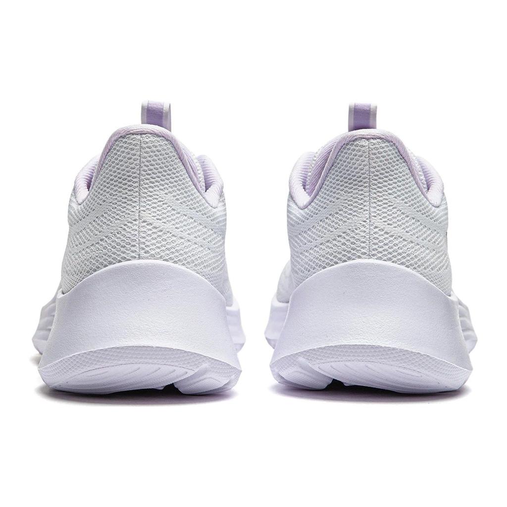 Li-Ning Lightweight Feather Series Comfortable Shock Absorbing Durable Low Top Running Shoes Women sneaker White ARSU022-1