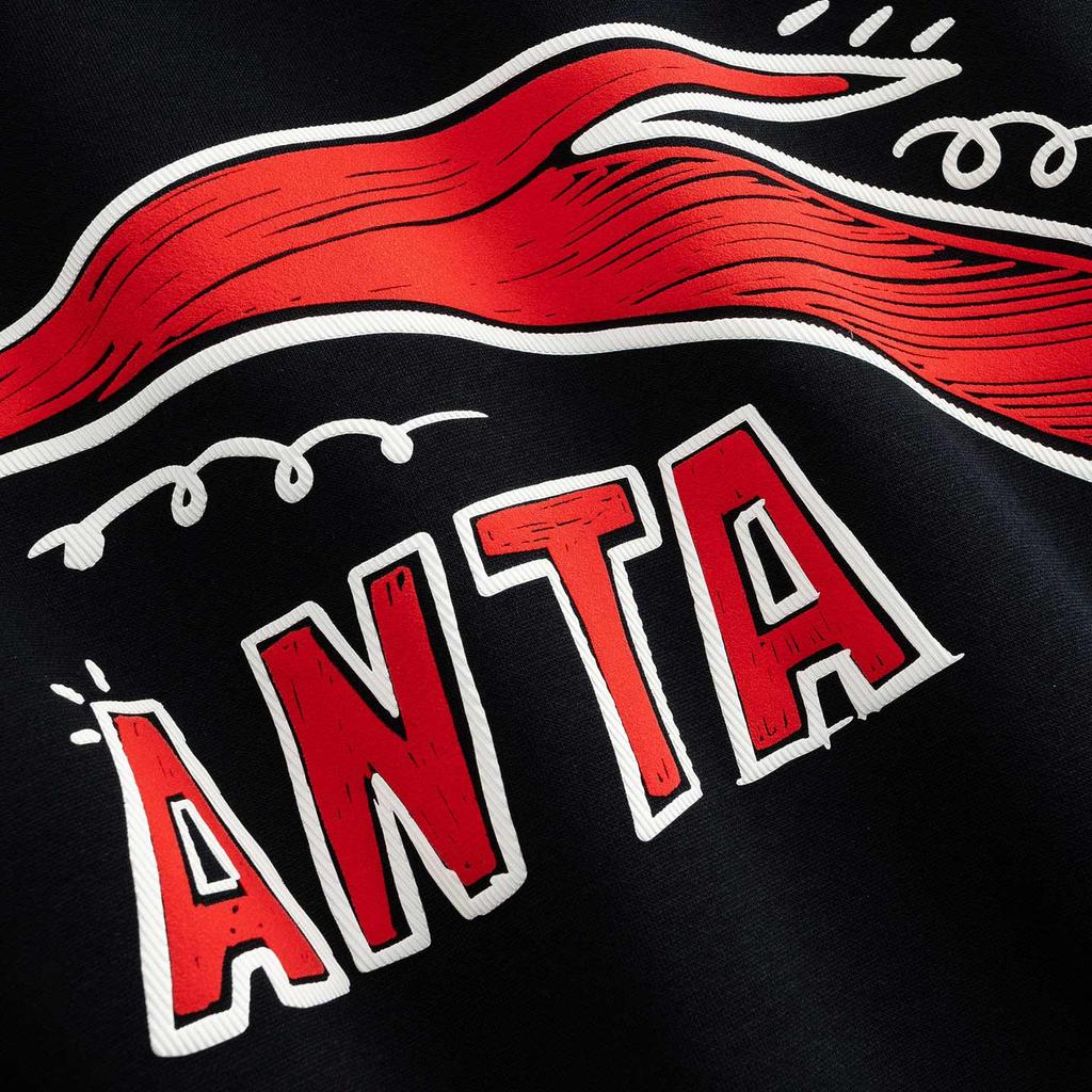 Anta Lifestyle Series Pullover Sweatshirt 2025 Autumn Unisex Sweatshirt 972548703-2