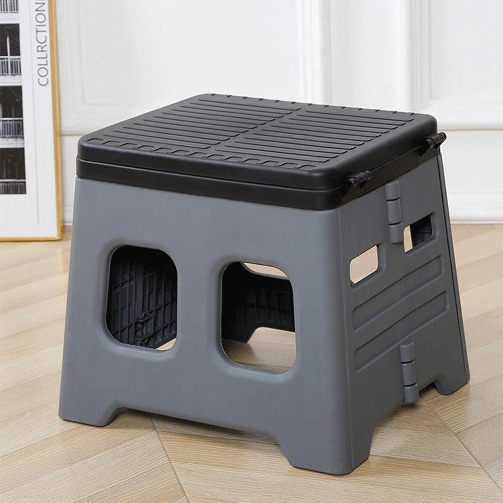 Portable Camping Toilet with Lid Portable Folding Toilet Multifunctional Foldable Outdoor Camp Toilet for Adults