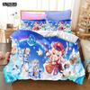 3D Game Genshin Impact Bedding Sets Keqing Xiao Duvet Cover Set 2/3 Pieces Boys Adults Single Full Queen King Size Bed Linen