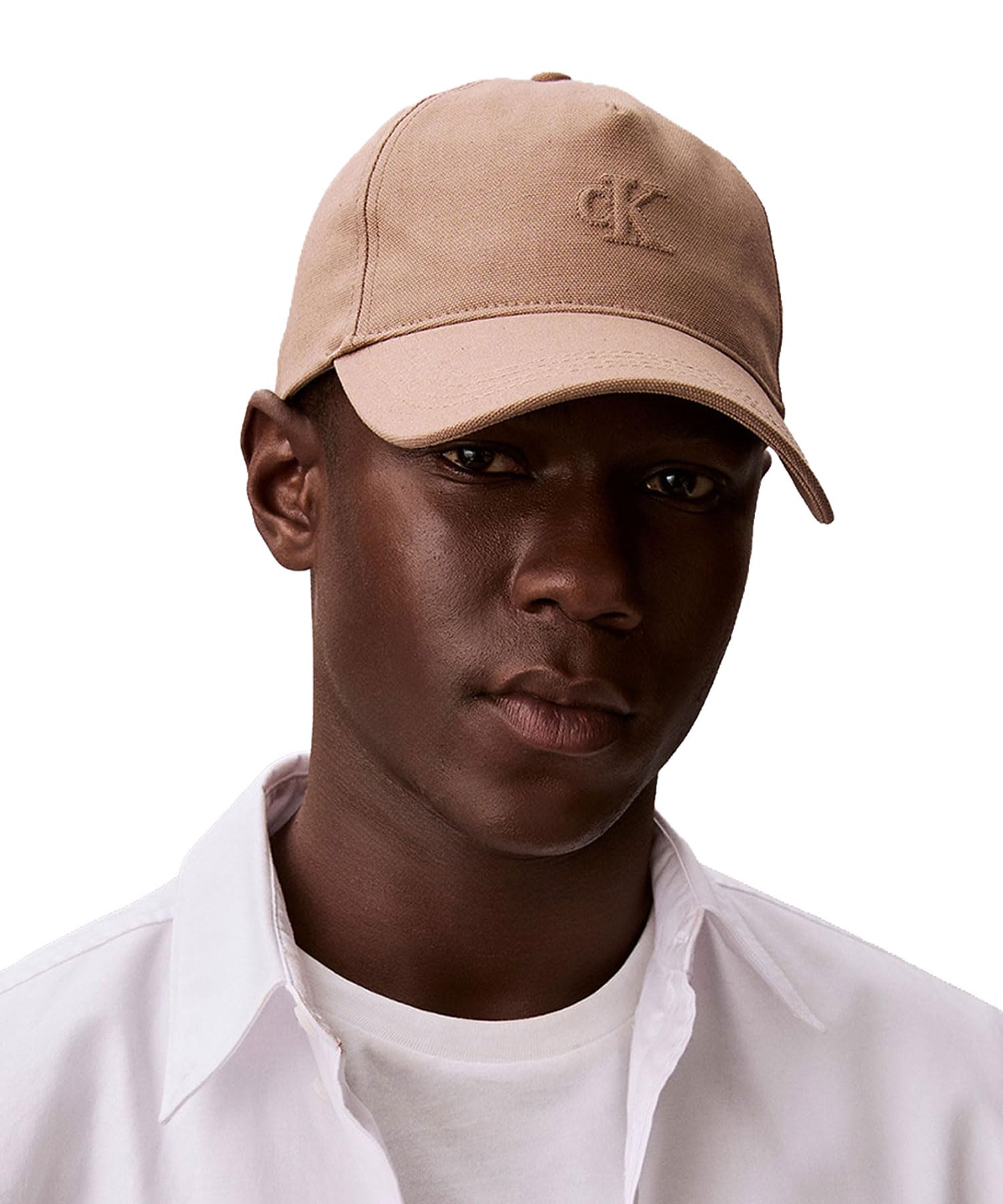 Cap Monogram Embossed Canvas Baseball Cap 4G5027G OS DESERTTAUPEVFU [Calvin Klein] -