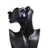 9Pairs Multicolour Acrylic Chunky Water Drop Earring Dupes for Women Retro Resin Small Dome Earring Fashion Jewelry Set Gifts
