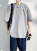 Summer Short Loose Large Big Summer Crew Cut and Summer [Poperdision] Men's Clothes, T-Shirts, Sleeves, 5/8 Sleeves, Fit, Size, Cool, Silhouette,