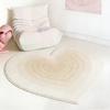 Heart Shape Living Room Decoration Carpet Thick Plush Lounge Floor Mat Fluffy Soft Cloakroom Rug Gradient Color Rugs for Bedroom