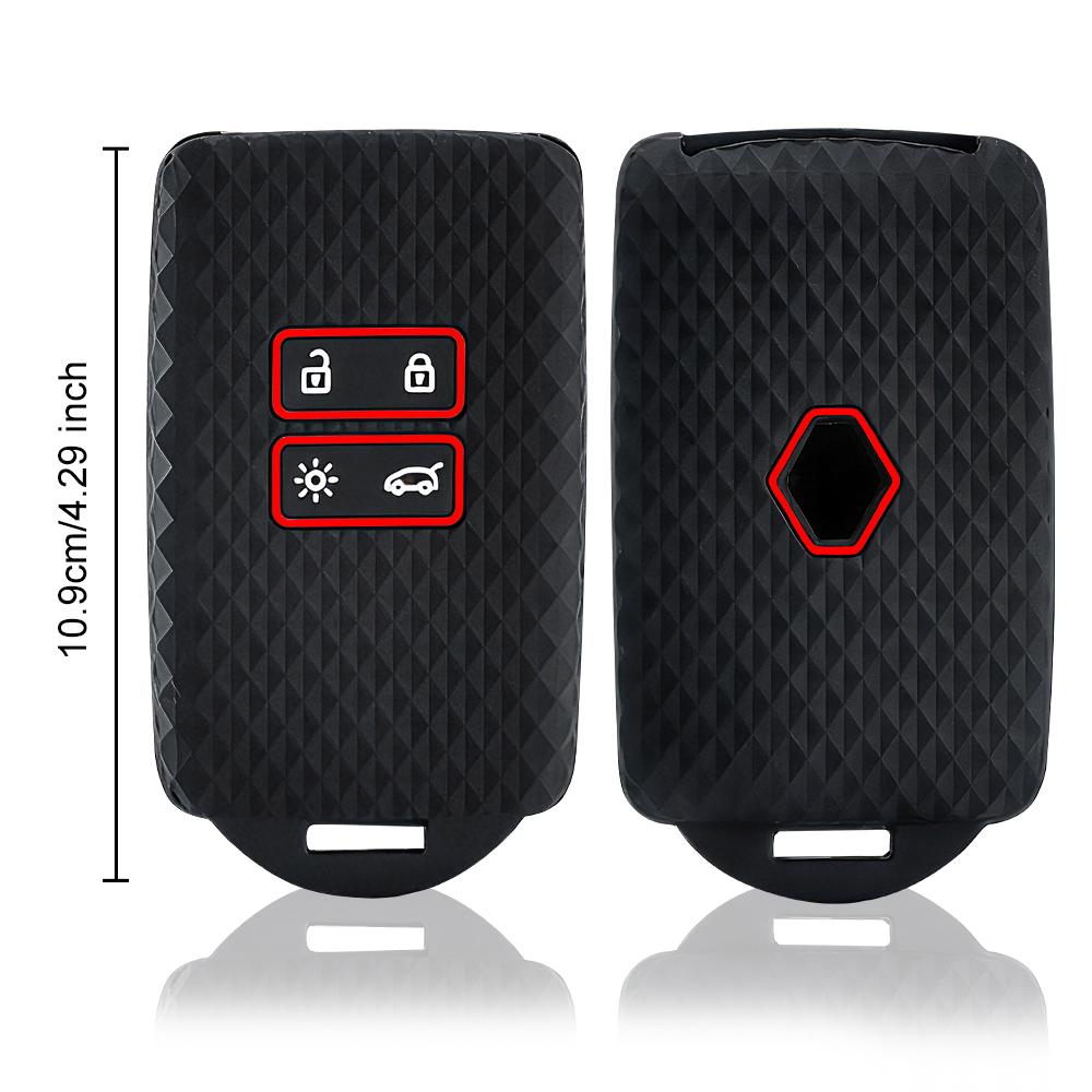 Silicone Key Case Cover For Renault Austral Captur Arkana Koleos Zoe Scenic Dacia Sandero Duster Logan Jogger Kadjar Clio Megane