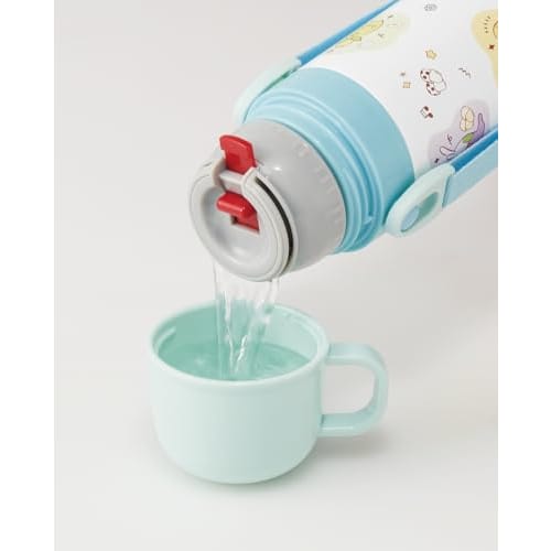 Skater Children's Stainless Steel Water Bottle 2-Way Direct Drinking 470ml Cup Drinking 430ml Pocket Monsters Pokemon Joyful Child-friendly Lightweigh