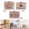Wooden Household Storage Box Jewelry Box Bathroom Essentials Wooden Cotton