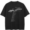 Streetwear Letters Grafisch Zwart T-shirt Katoen Unisex Tops T-shirts Zomer Korte Mouwen T-shirt(5)