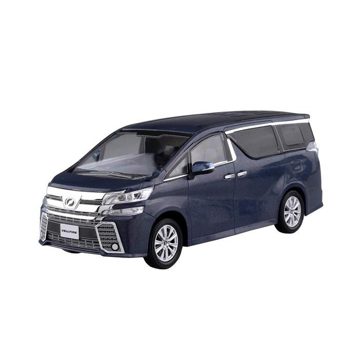 AOSHIMA 1/32 The Snap Kit Series Toyota Vellfire Grayish Blue Mica Metallic Pre-Painted Plastic Model 04-D