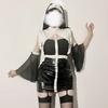 New Sexy Lingerie Europe and America Halloween Cosplay Costume Nun Uuit Leather Suit