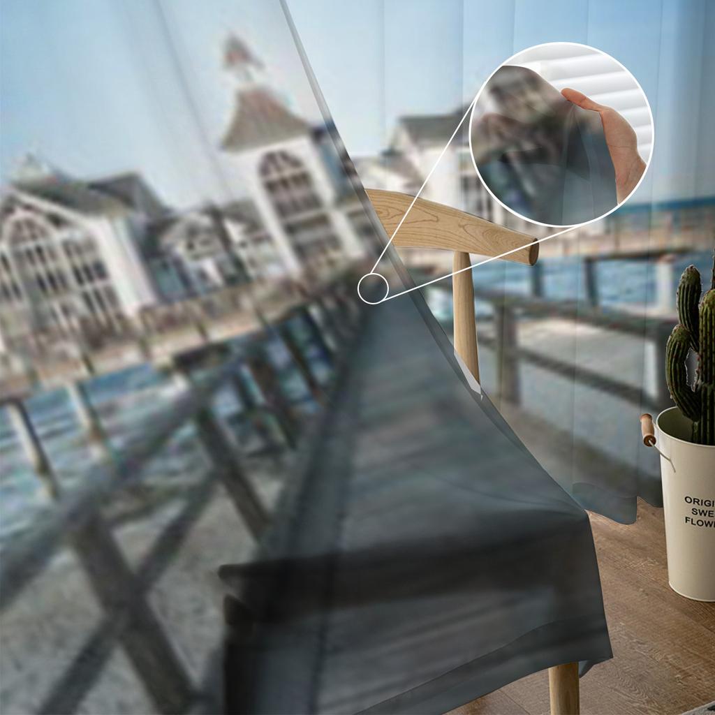 Berühmtes Haus Insel Rügen In Deutschland Chiffon Transparente Vorhänge Wohnzimmer Schlafzimmer Fenster Voiles Tüllvorhang