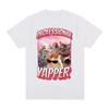 Retro Funny Professional Yapper Meme Cat Pattern Tshirt Womens Fashion Short Sleeved Tshirt Casual Comfortable T-shirt