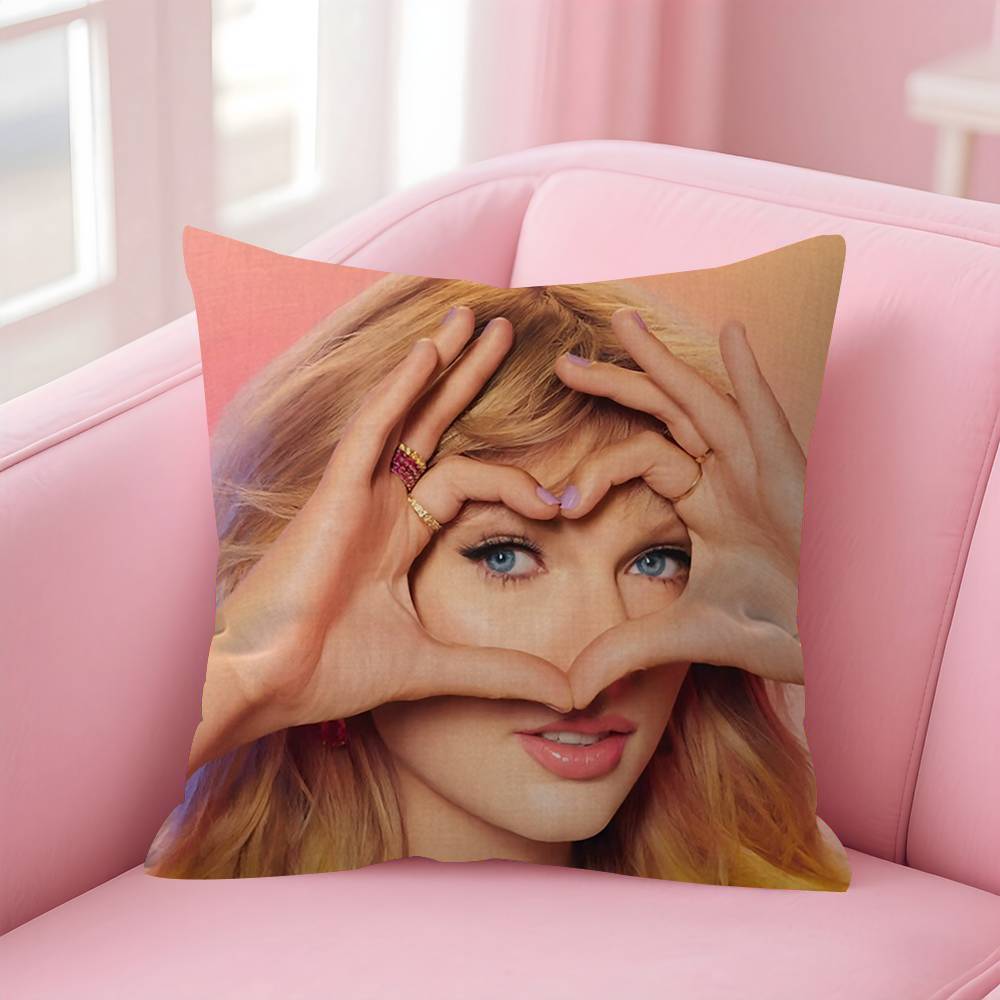T-Taylors Swifts Personalized Picture Text Home Decorative Pillows Household Gifts 45X45Cm