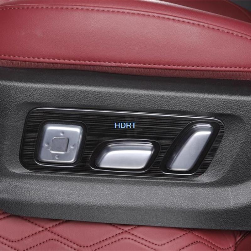 Car Styling Gear Shift Window Control Panel Air Vent Outlet For Great Wall GWM Tank 400  + Stainless Steel Black Interior