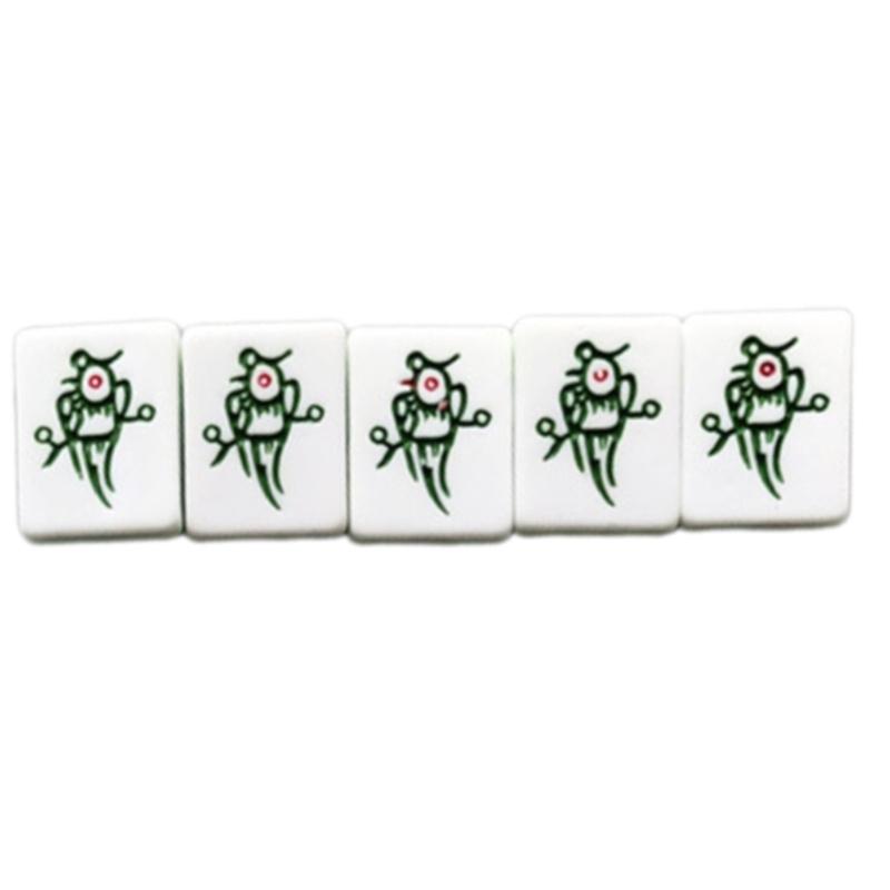 Colorful Mini Mahjong Tile Magnets 4/5Pieces Set for Refrigerator and Office Decors Miniature Board Game Charm Magnets B03E